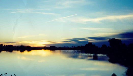 Sunset at Pond in Paul