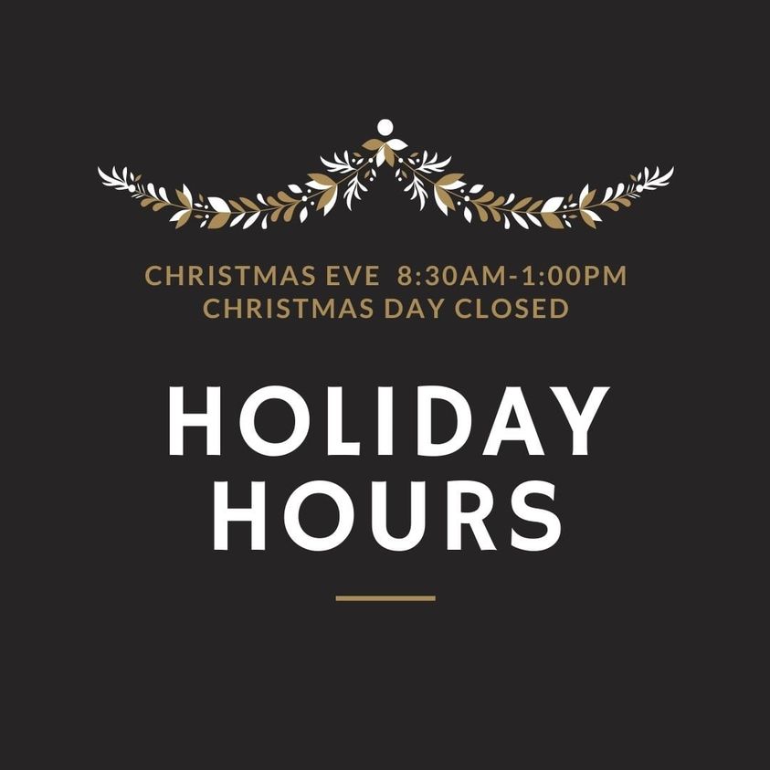 Holiday Hours
